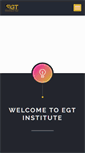 Mobile Screenshot of egtinstitute.com